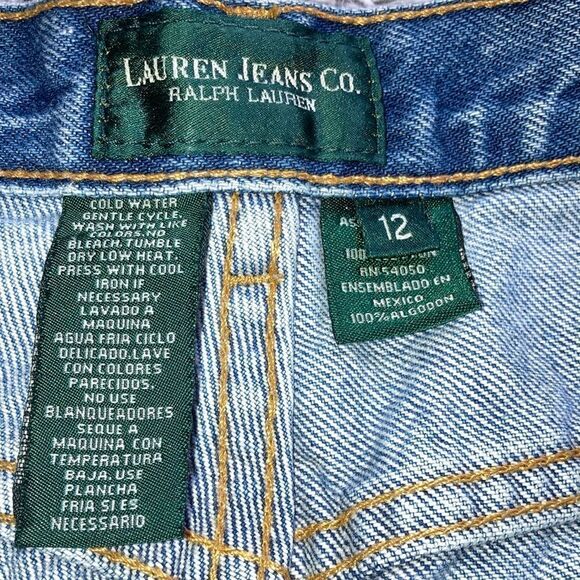 RALPH LAUREN 12 LRL Lauren Jeans Co Unisex Classic Straight Denim Jeans - Picture 5 of 11